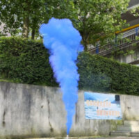 СИНЯЯ ДЫМНАЯ МИНА ЦВЕТНОЙ ДЫМ  (ФД016)